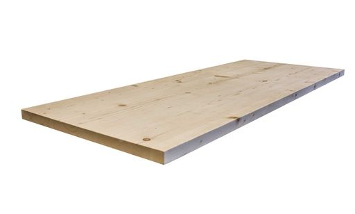 [073296514401NT189002400] Table (Top) ไม้ Hardwood ขอบ 4 Grade Natural 18x900x2400 mm.(FJL)
